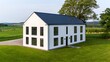 © MSTTASPRIYA - Stunning Farmhouse Design Exterior Home Architectural Plan with Elegant Touches