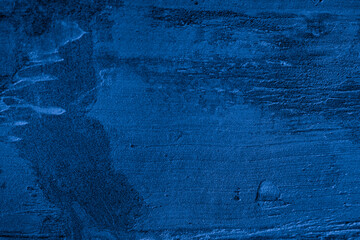 Aufkleber - Old wall pattern texture cement blue dark abstract  blue color design are light with black gradient background.