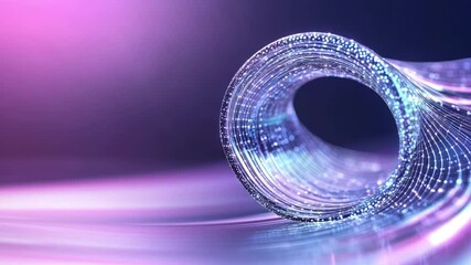 Fototapete - Abstract Fiber-optic Display: Illuminated abstract structure, portraying intricate detail of cutting-edge technology, rendering a sense of modern innovation, a sophisticated visual symphony.