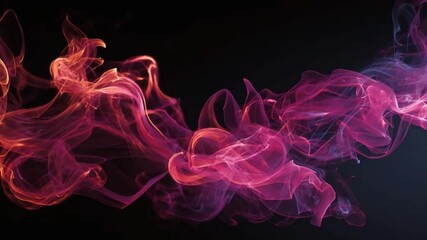 Wall Mural - colorful swirling smoke pattern with dynamic flow and ethereal light effect for artistic background 
