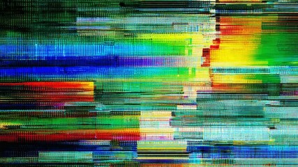 Wall Mural - abstract colorful distortion effect creating vibrant waves and unique patterns for art and design pr