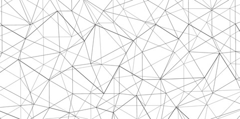 Abstract of simple gray line triangle pattern geometric background. Seamless geometric polygonal repeatable pattern swatch background, Trendy design vector background for web backdrop orpaper print.	