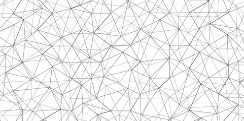 Abstract of simple gray line triangle pattern geometric background. Seamless geometric polygonal repeatable pattern swatch background, Trendy design vector background for web backdrop orpaper print.	