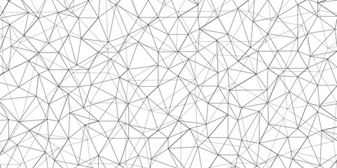 Abstract of simple gray line triangle pattern geometric background .white background creative and geometric shape with white luxury pattern .Gray and white geometric background with low poly triangle