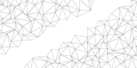Abstract of simple gray line triangle pattern geometric background .white background creative and geometric shape with white luxury pattern .Gray and white geometric background with low poly triangle