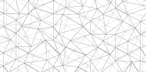 Abstract of simple gray line triangle pattern geometric background .white background creative and geometric shape with white luxury pattern .Gray and white geometric background with low poly triangle
