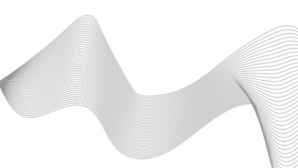 Wall Mural - abstract wave element for design. wave with lines created using blend tool. curved wavy line, smooth