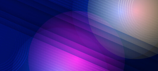 Wall Mural - futuristic technology background with blue purple light effect. abstract tech futuristic innovative 