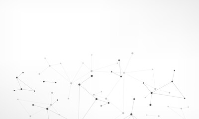 Aufkleber - Molecular structure and genetic engineering, molecules DNA, neural network, scientific research. Abstract background for innovation technology, science, healthcare, and medicine
