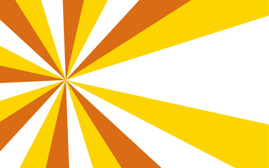 Leinwandbilder - Abstract bold, energetic abstract background with a radial burst pattern. Thick, wavy yellow rays with edges white canvas and high-contrast sunburst or vortex effect. Ideal for retro, pop-art, comic