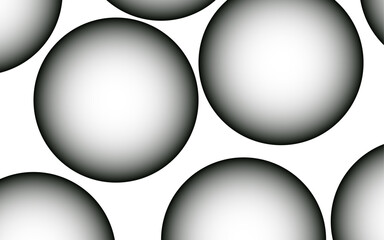 Leinwandbilder - Abstract  futuristic background composed of layered, overlapping semi-circular dome shapes with glowing cyan-black edges. Arc or shell with smooth neon-like gradient with soft, luminous glow effect.