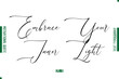 © Pleasant Mode - Embrace Your Inner Light Cursive Text Lettering Motivational Quotation