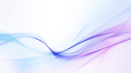 Fototapete - Vibrant iridescent abstract composition of flowing ribbons and gradients, capturing ethereal beauty with soft movement and glossy texture, perfect for modern visual art.