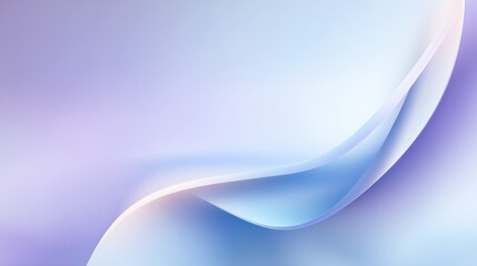 Fototapete - Vibrant iridescent abstract composition of flowing ribbons and gradients, capturing ethereal beauty with soft movement and glossy texture, perfect for modern visual art.