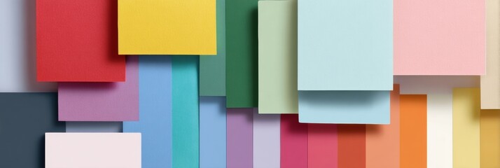 Aufkleber - Colorful Sticker Shop Packaging With Vibrant Sheets Arranged Neatly on a Workspace Table