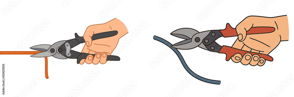 Detailed guide on using hand tools for cutting rope and wire ...