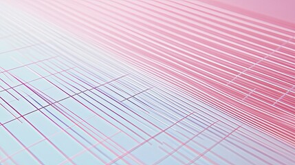 Wall Mural - abstract pink and blue lines pattern with soft gradient background