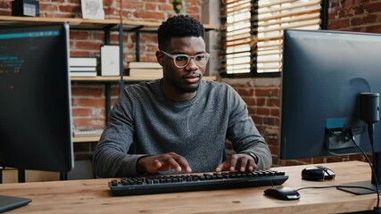 Developing programmer Development Website design and coding. motion video.