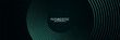 © Abd - 3D green techno abstract background overlap layer on dark space with glowing circles lines decoration. Modern graphic design element future style concept for banner, flyer, card, or brochure cover