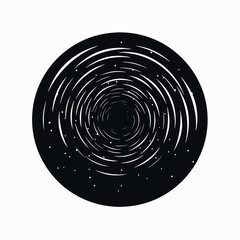 Wall Mural - abstract vortex black hole space tunnel galaxy swirl illustration background wallpaper design art co