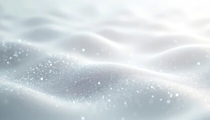 Poster - Abstract digital data concept. White, gray wave light textures form fantasy wave, dots, glow, light particles against blurred background. Futuristic technology concept for science, web, technology.