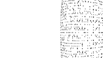 Leinwandbilder - Technology background with copy space. Abstract sphere. Dots connected by lines. Minimalist mesh. Abstract polygonal shape.
