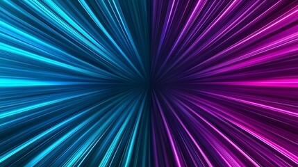 Wall Mural - the image shows a vibrant abstract design featuring a central point from which numerous streaks of b