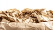 © Udane - Wrinkled and crumpled brown packing paper texture for backgrounds