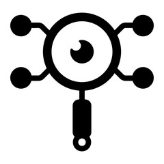 Canvas Print - Filled style icon representing information retrieval system
