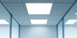 © Samady - Slim square LED ceiling panel light on white background