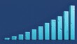 © Image4u - Chart depicting growth with vertical bars in blue tones.
