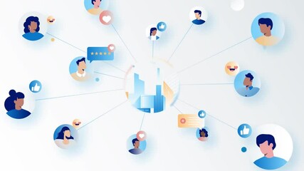 Global communication network connecting people across continents