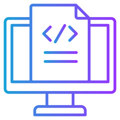 progamming gradient color icon