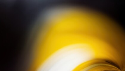 Poster - abstract yellow swirl with dark vignette and bright white light burst for modern web design, branding background, poster art, or digital print with dynamic motion and energy effect

