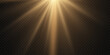 © Oleksandr - Golden sun rays with a soft glow effect, a shining flash.
