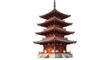© Anna - Isolated Traditional Multi-tiered Japanese Wooden Pagoda Temple Structure