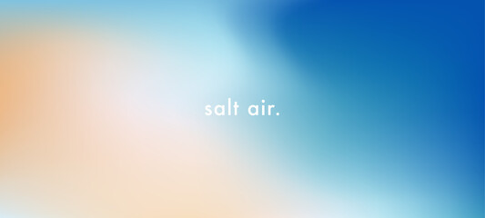 abstract seaside. ocean landscape vector texture. aesthetic blue and beige gradient background. blur