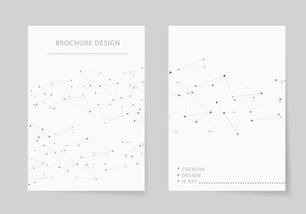Fototapete - Network design. Connect dots and lines