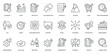 © San D - Action Plan icon  set. Containing planning, objective, implementation, team, improvement, strategy. Outline style