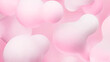 © lightgirl - Abstract background with gradient pink blob shapes. Organic liquid shapes flying. . Flowing morphing molecular particles design Vector 3d illustration