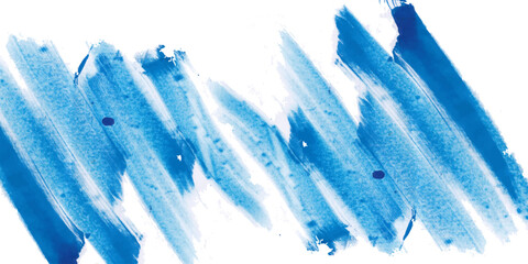Wall Mural - Bold grainy blue brush stroke with spray and grunge texture. Hand drawn distress damaged edges vintage template or banner. Vector grunge texture, retro background for banner.
