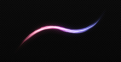 Wall Mural - electric flow of glowing particles and light trails with a magical energy effect. burning fire spark