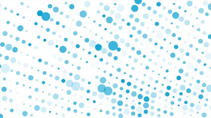 Fototapete - Bright blue dotted wavy lines abstract technology background