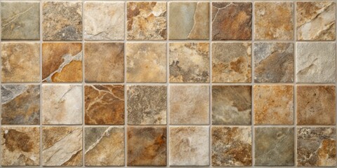 Wall Mural - Ceramic tile with rough