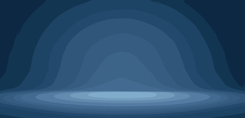 Blue studio gradient background.