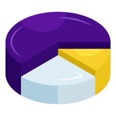 Wall Mural - an icon design of pie chart