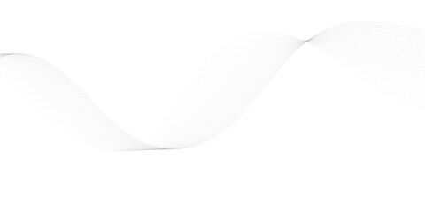 Wall Mural - abstract wavy grey flow halftone stream element for design on transparent background isolated. frequ