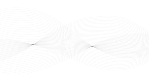 Wall Mural - halftone flowing wavy gray gradient dots shape isolated on white background. digital future technolo