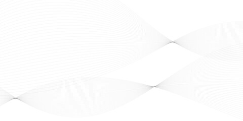 Wall Mural - halftone flowing wavy gray gradient dots shape isolated on white background. digital future technolo