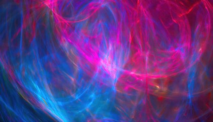 Aufkleber - vibrant neon lightwave swirl with pink and blue energy streams for digital art, web design, abstract wallpaper, or branding background

